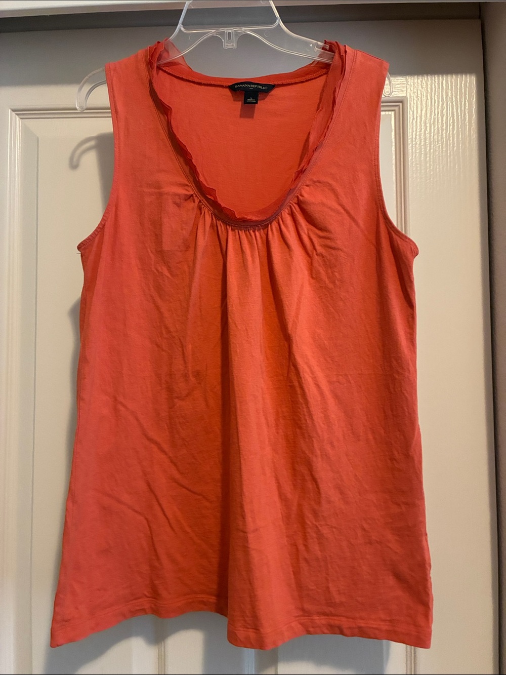 Banana Republic Coral Scoop-Neck Tank